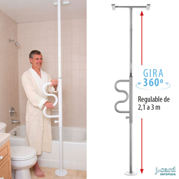 Columna asidera giratoria para incorporarse