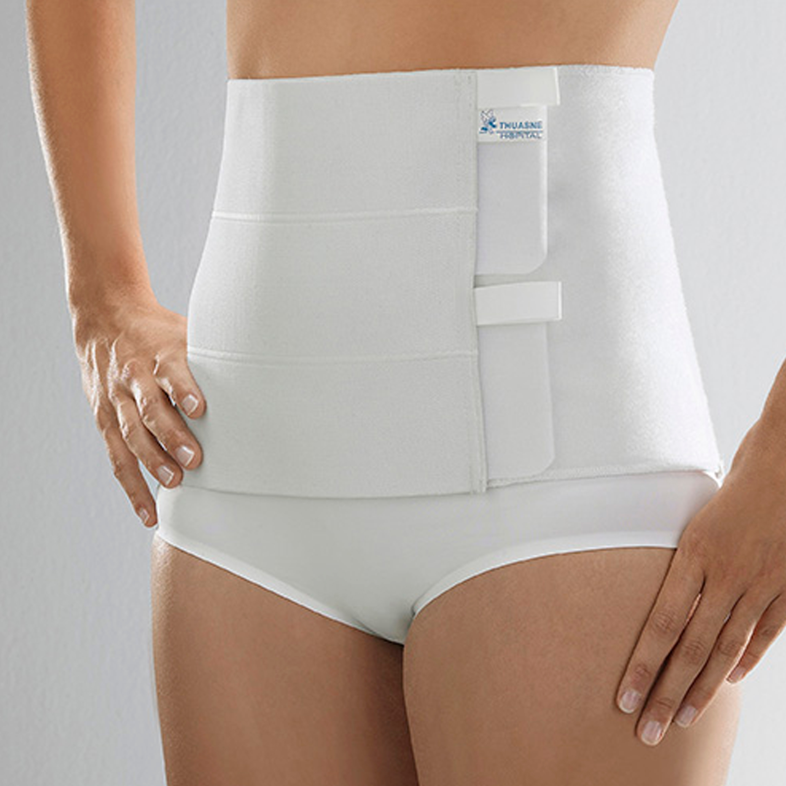 Faja Abdominal 3 Bandas blanca de 23 cm - Imagen 3