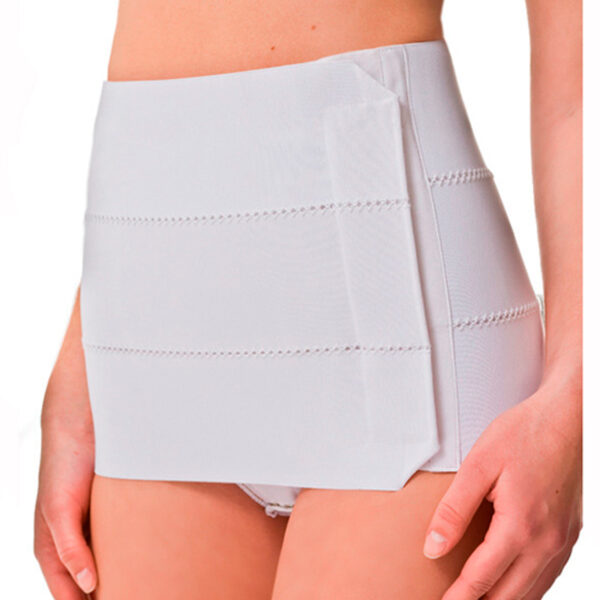 Faja Abdominal 3 Bandas blanca de 23 cm