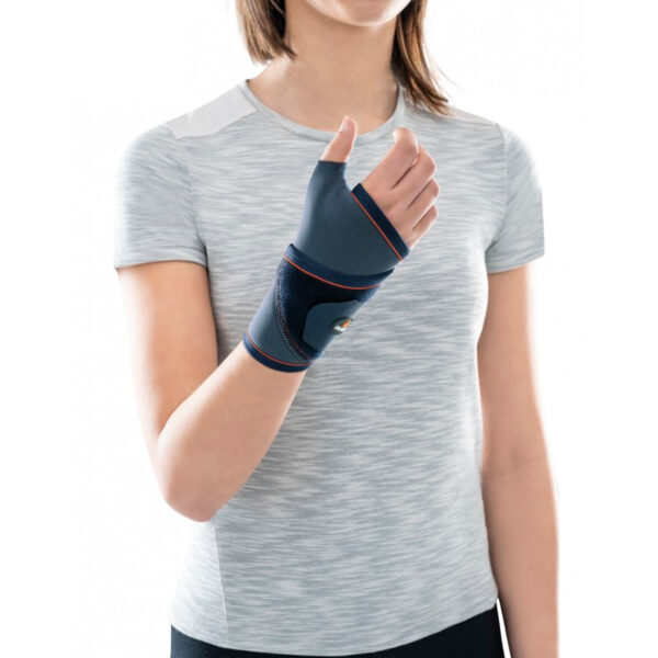 Muñequera Vendaje con Pulgar 4607 Azul / Gris en neopreno, T/ Unica, de ORLIMAN
