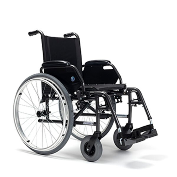 Silla de ruedas manual autopropulsable y plegable para usuarios de más de 130 k
