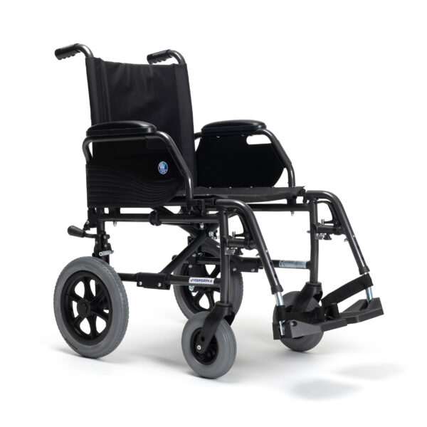Silla de ruedas manual no autopropulsable plegable para usuarios de más de 130 kg