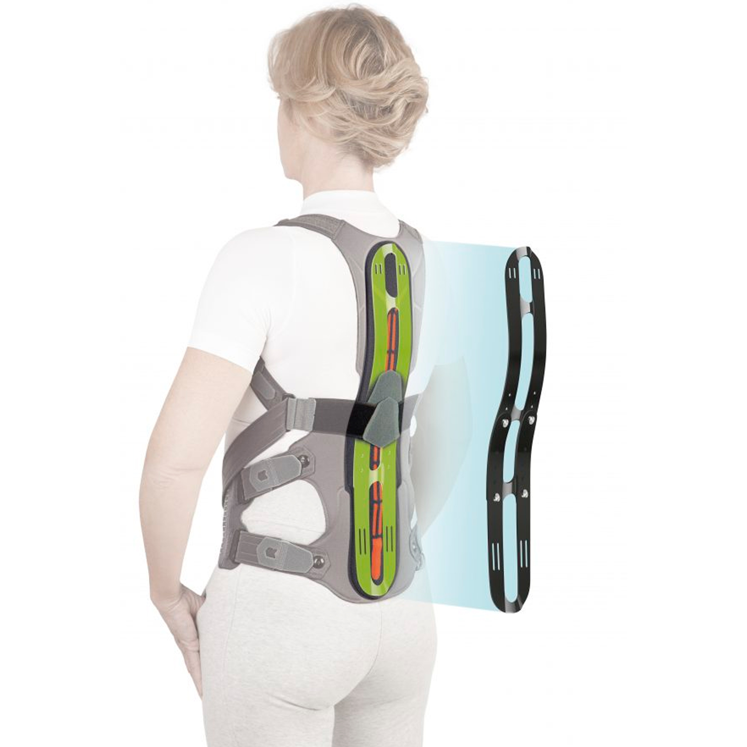 TC300 Ortesis dorsolumbar Dorsotech Gris, de ORLIMAN T/U - Imagen 3